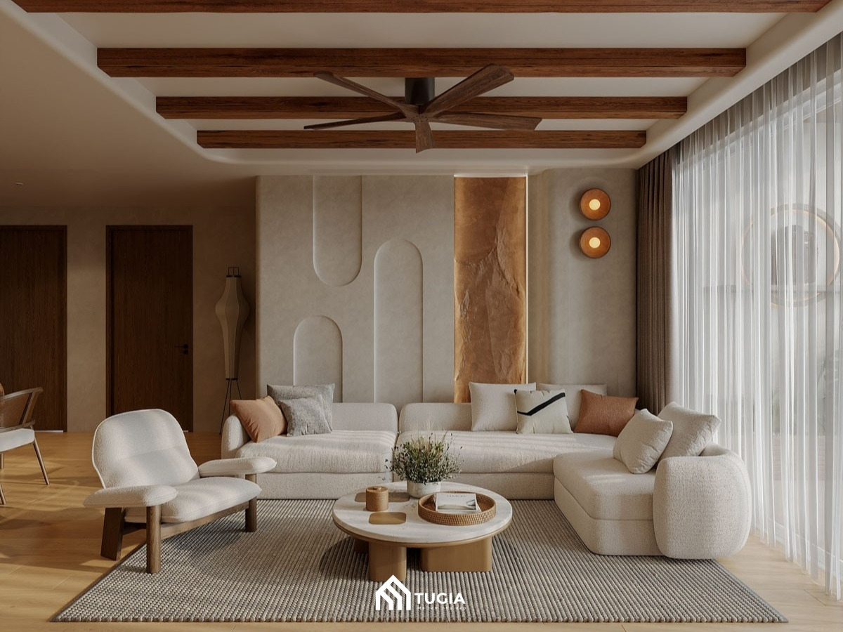 Mẫu thiết kế nội thất chung cư 3 phòng ngủ 90m2 phong cách Scandinavian