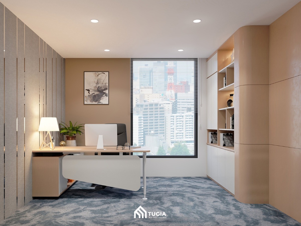 Ánh sáng và bố cục được xử lý khéo léo để tạo không gian trang nhã
