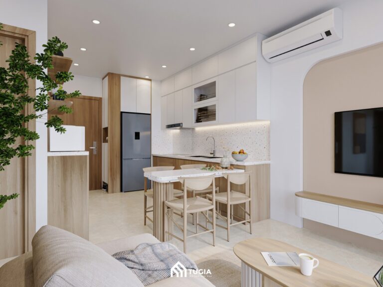 Dự án thiết kế nội thất chung cư Vinhomes Smart City của anh Chiến được Nội thất Tứ Gia thiết kế theo phong cách hiện đại