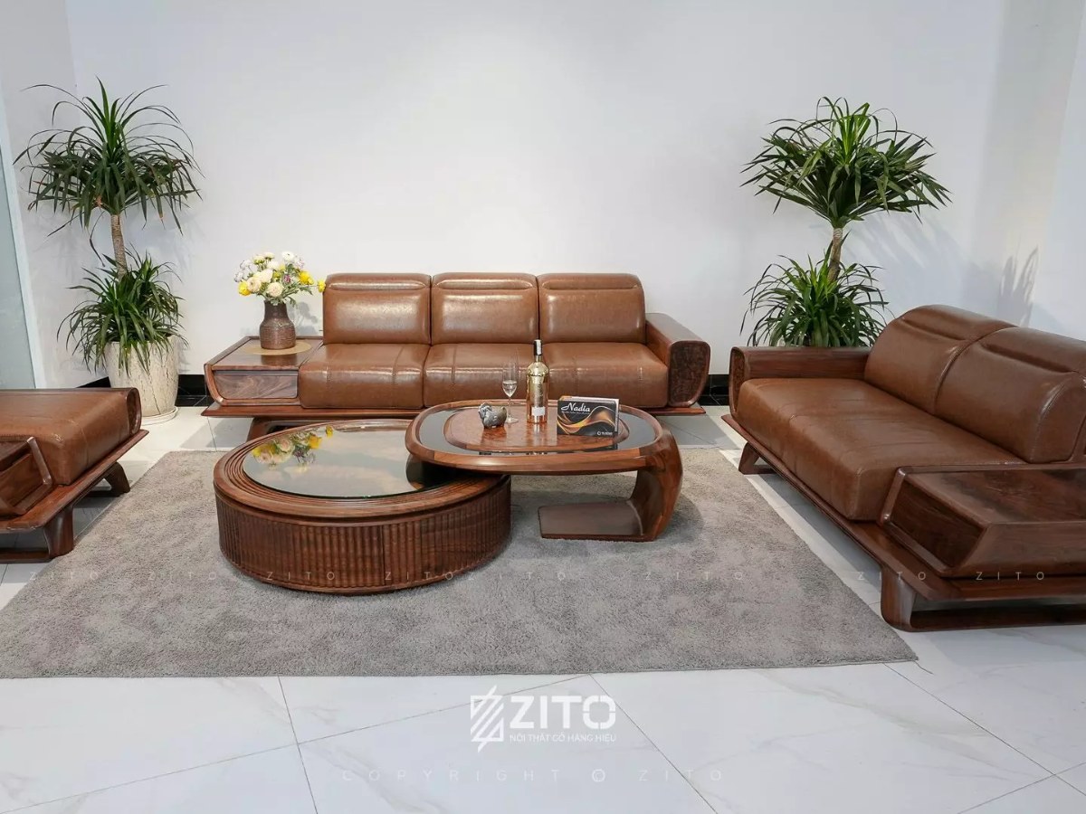 Hình ảnh bộ bàn ghế sofa phòng khách cao cấp của thương hiệu Nội thất ZITO