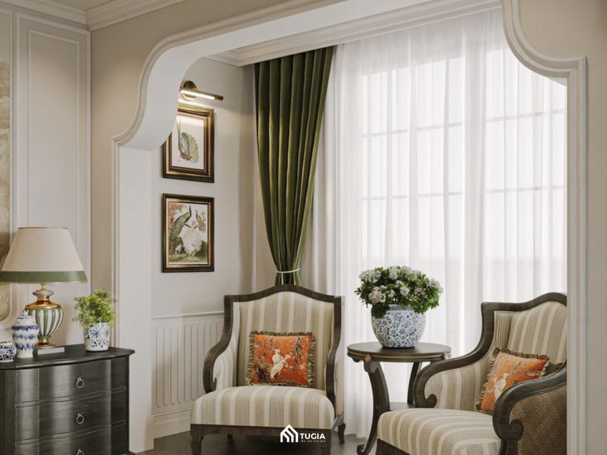 Thiết kế chung cư phong cách Indochine