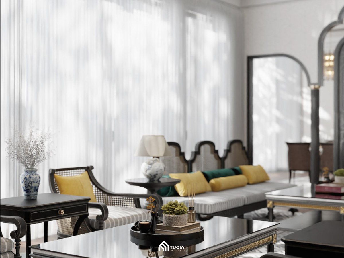 Thiết kế chung cư phong cách Indochine