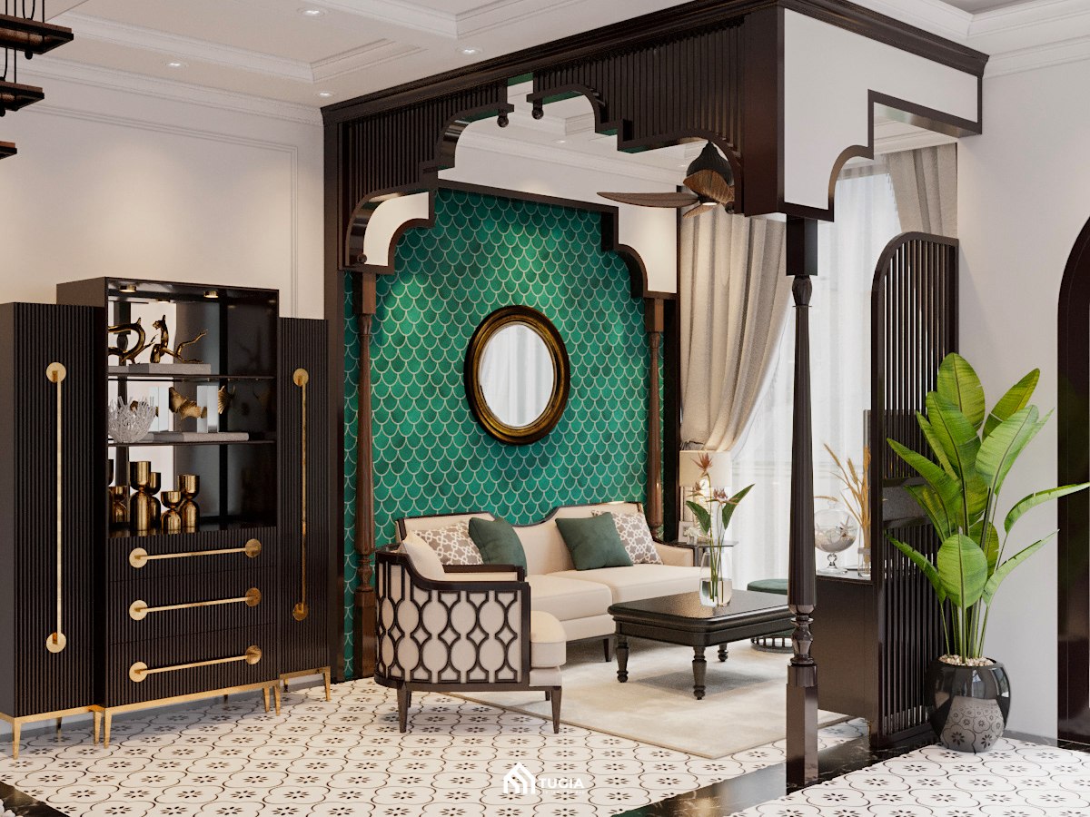 Thiết kế chung cư phong cách Indochine