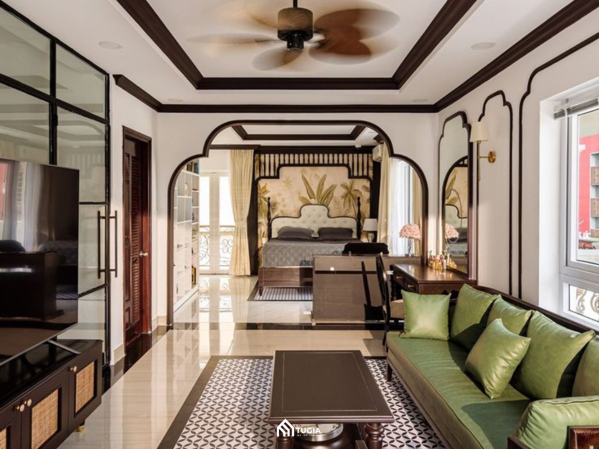 Thiết kế chung cư phong cách Indochine