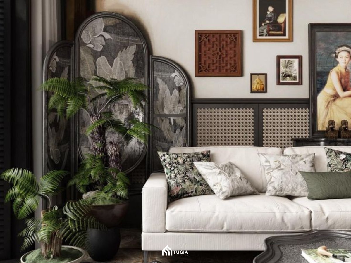 Thiết kế chung cư phong cách Indochine