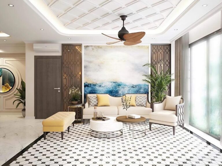 Thiết kế chung cư phong cách Indochine