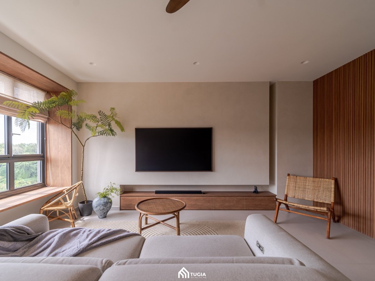Thiết kế nội thất chung cư Wabi Sabi