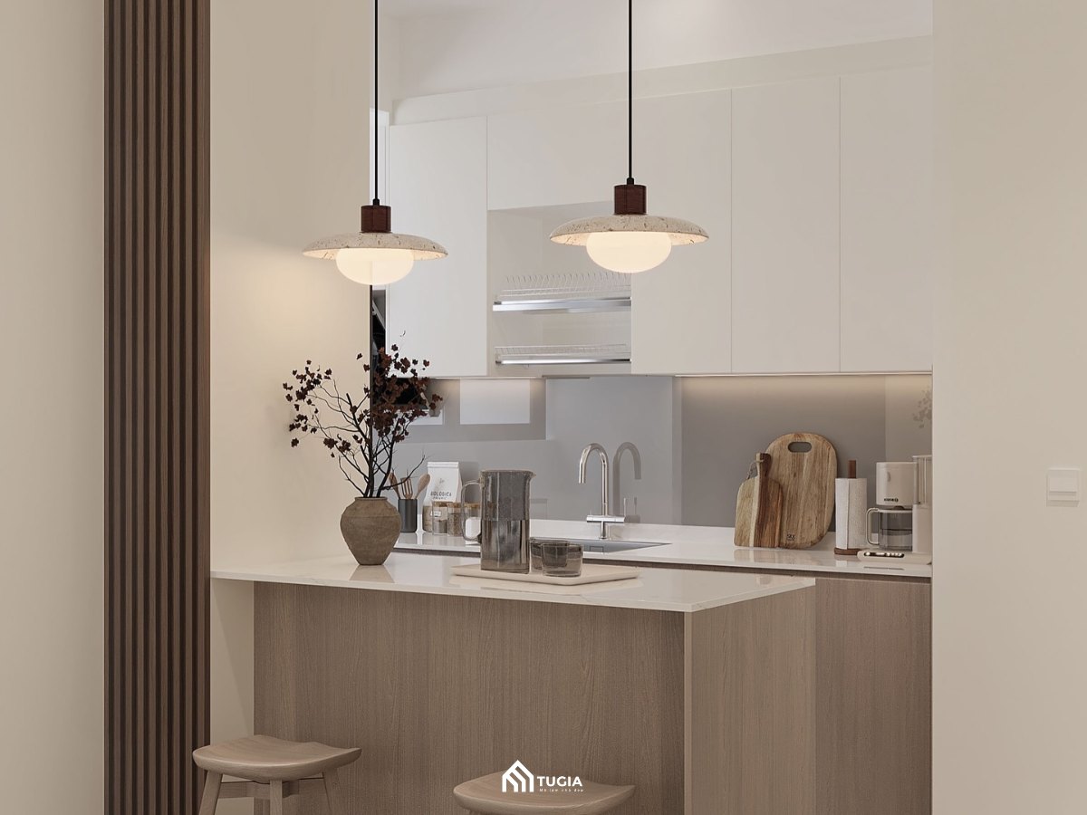Thiết kế nội thất chung cư Wabi Sabi