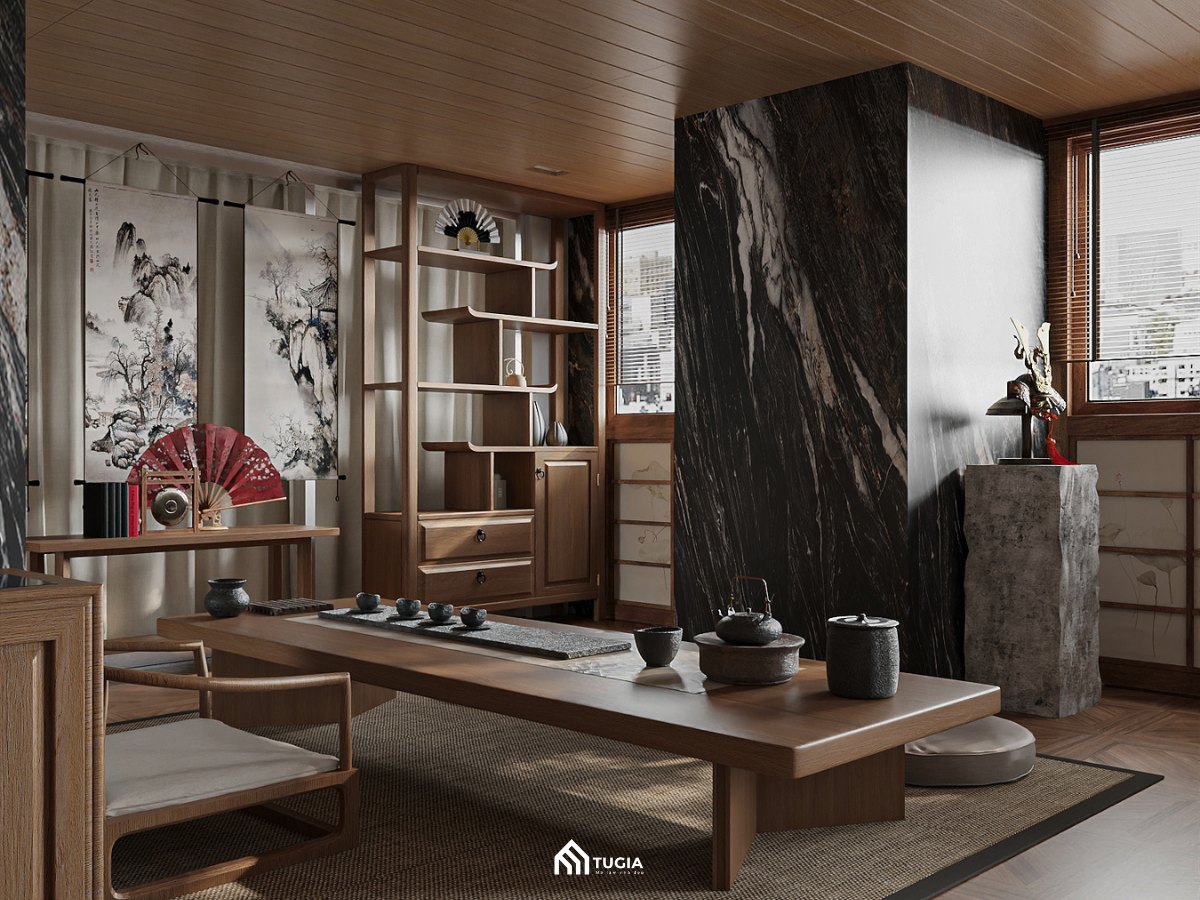 Thiết kế nội thất chung cư Wabi Sabi