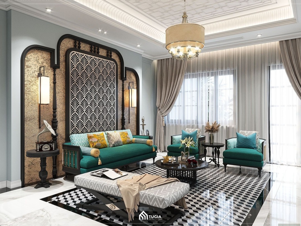 Thiết kế nội thất nhà phố phong cách Indochine