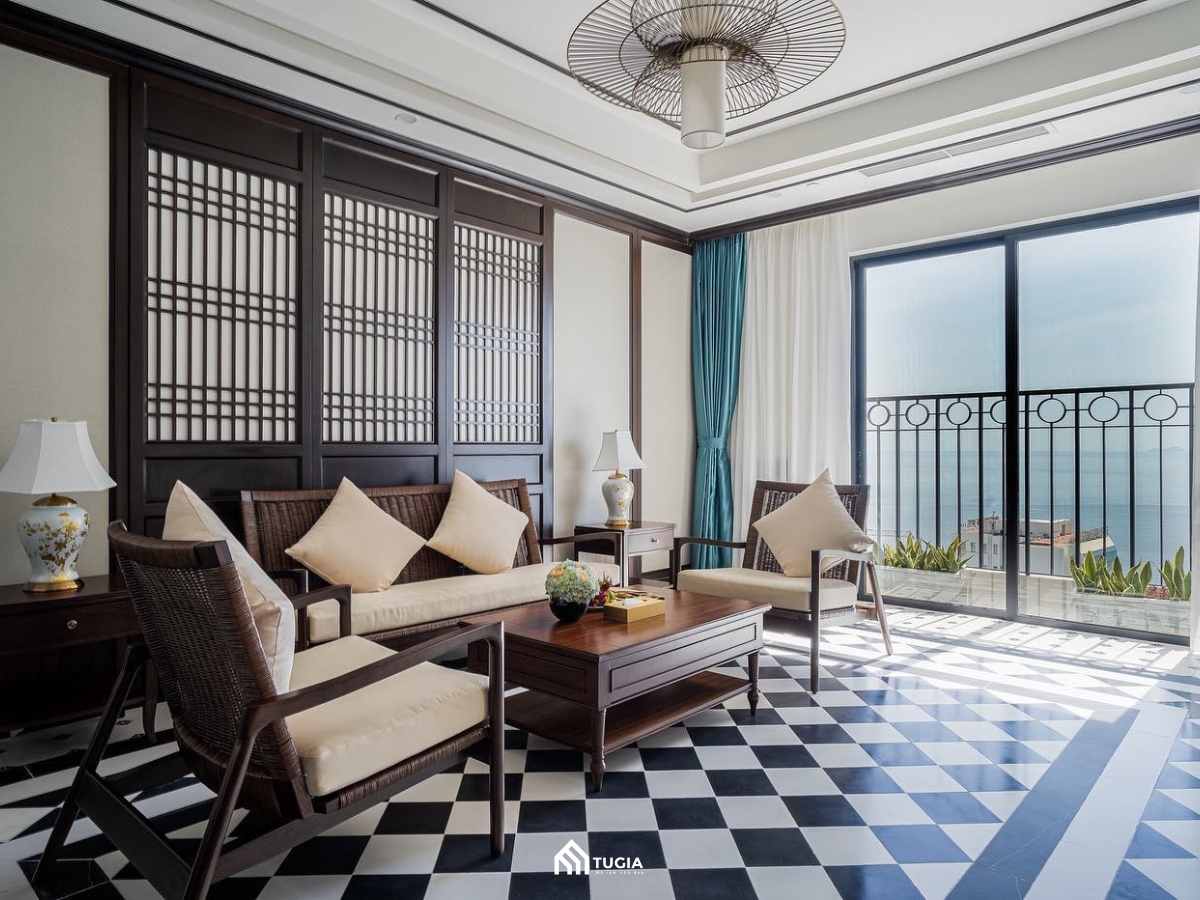 Thiết kế nội thất nhà phố phong cách Indochine