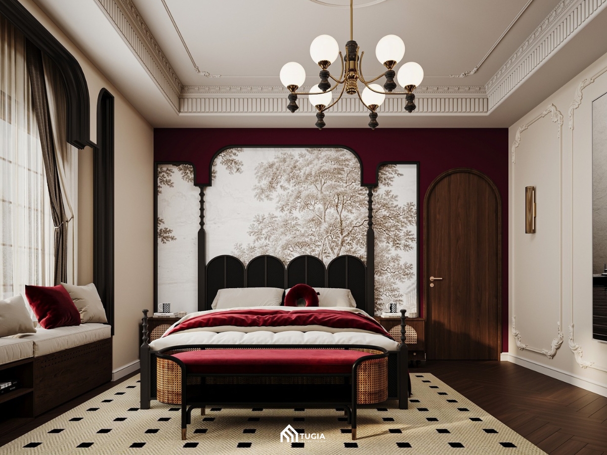 Thiết kế nội thất nhà phố phong cách Indochine