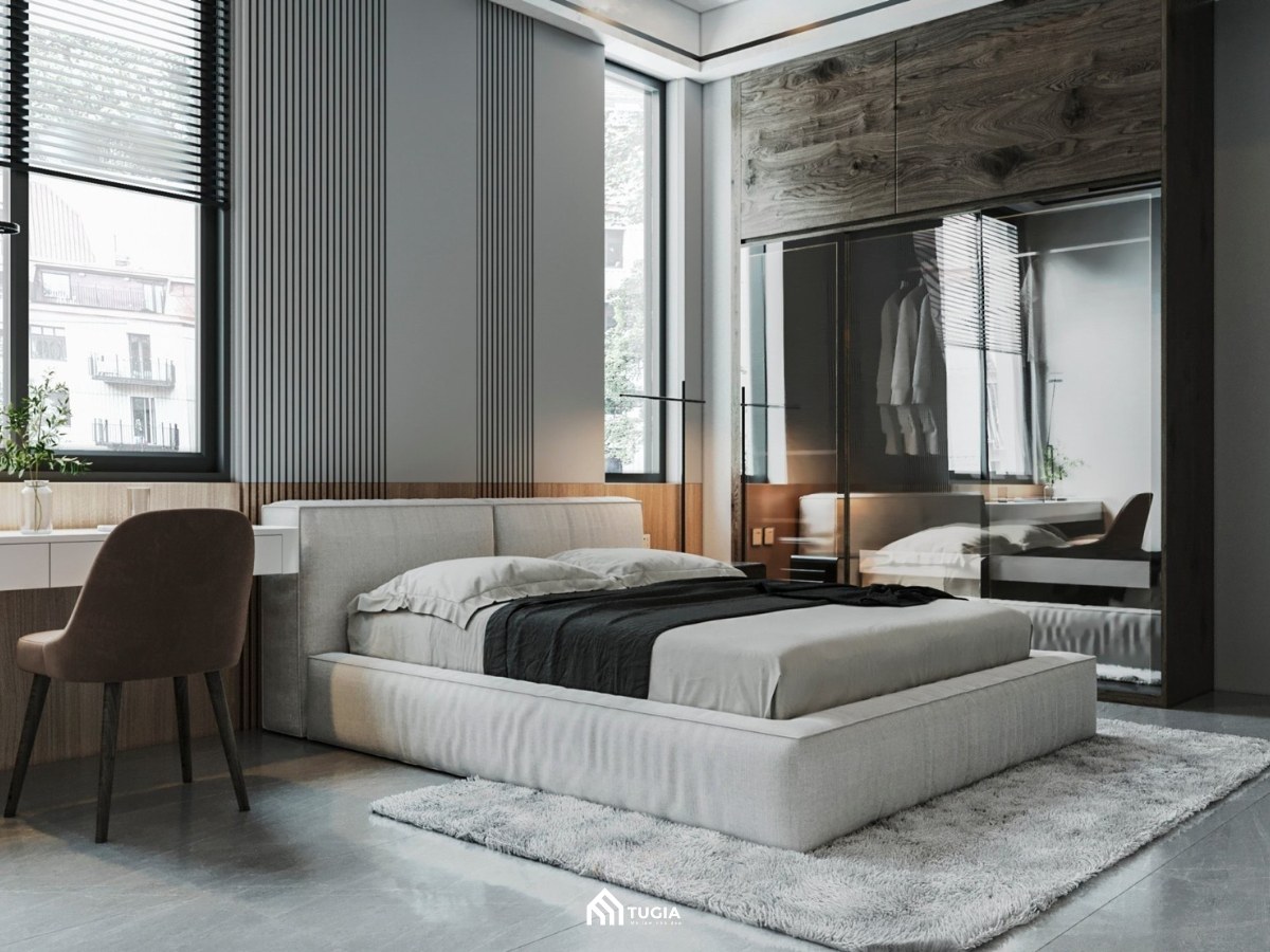 Thiết kế nội thất phòng ngủ biệt thự cao cấp