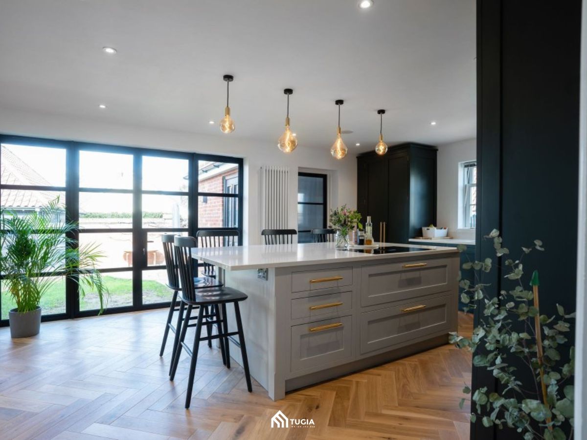 Đảo bếp kết hợp bàn ăn