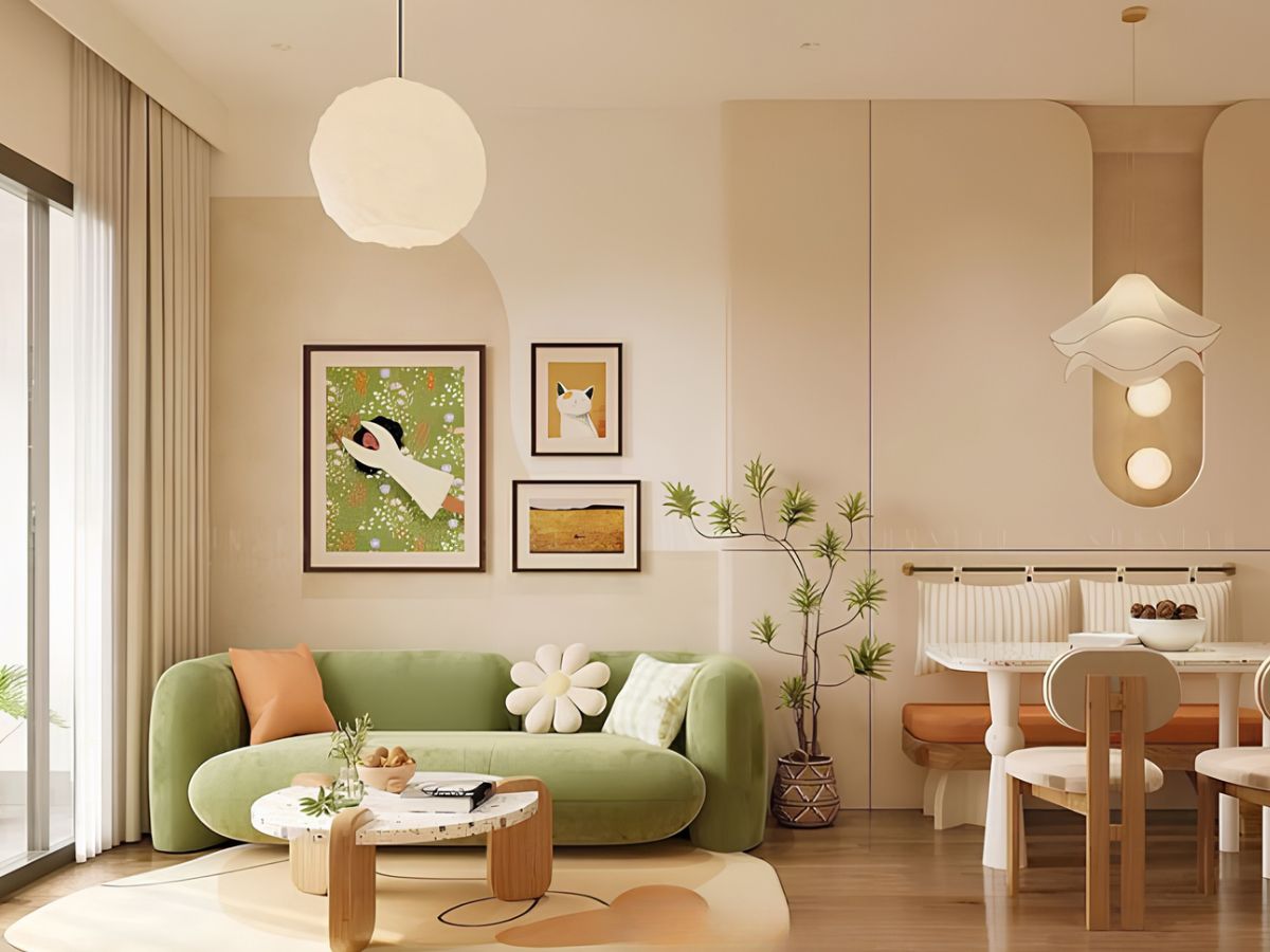 Trang trí phòng khách chung cư phong cách Scandinavian và mẫu phòng khách chung cư đẹp 