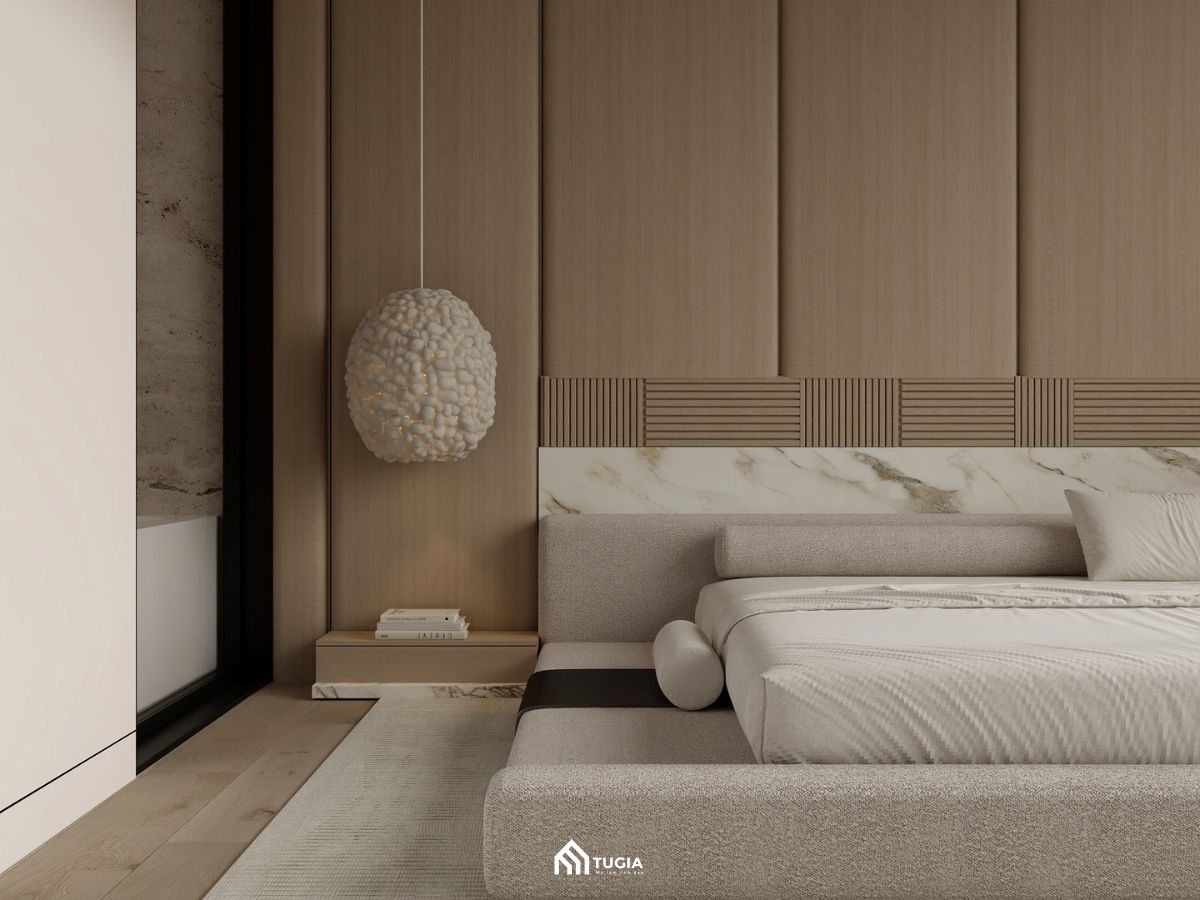 Phòng ngủ phong cách Wabi Sabi
