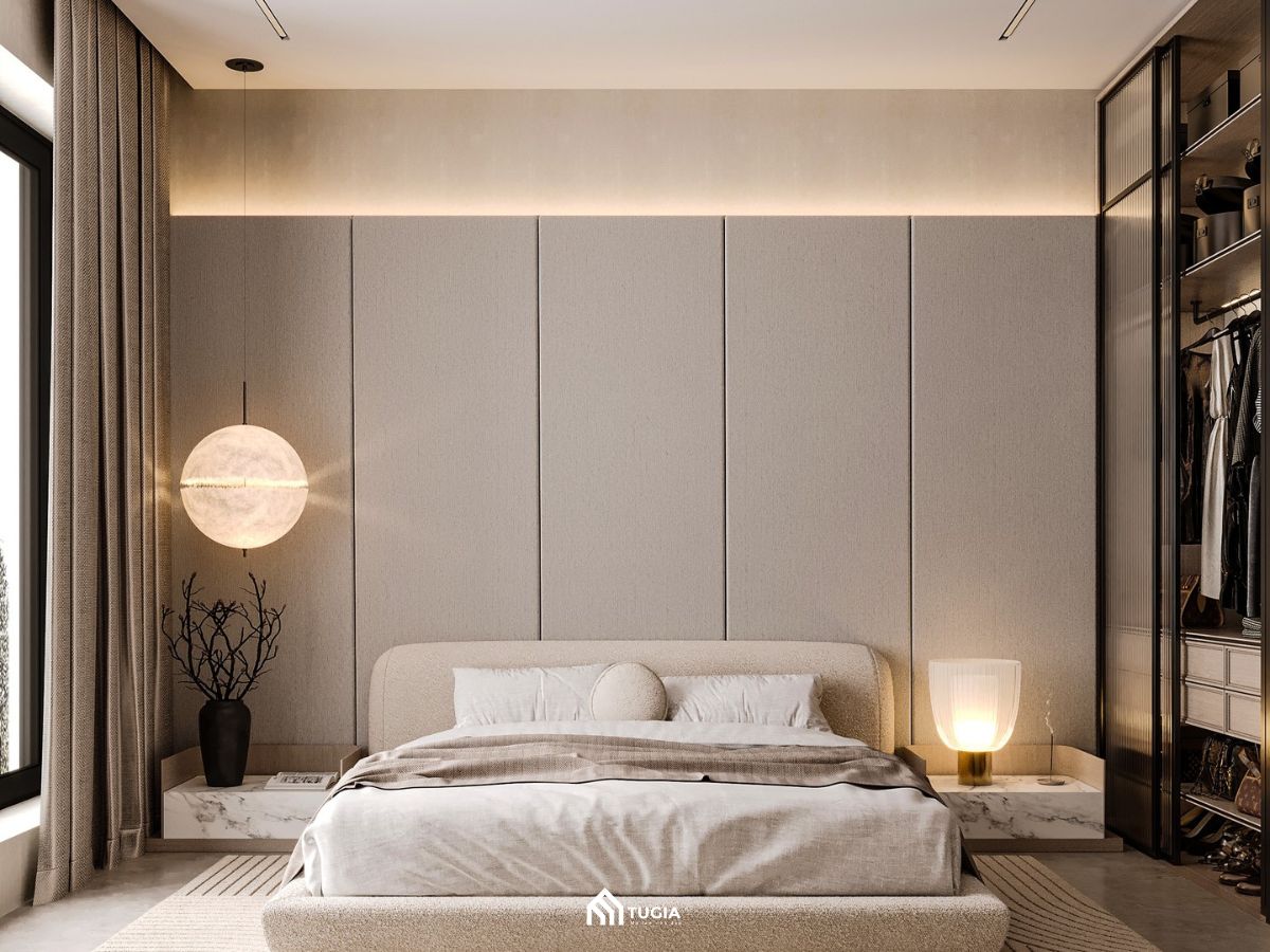 Phòng ngủ phong cách Wabi Sabi