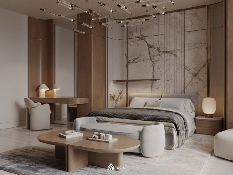 Phòng ngủ phong cách Wabi Sabi