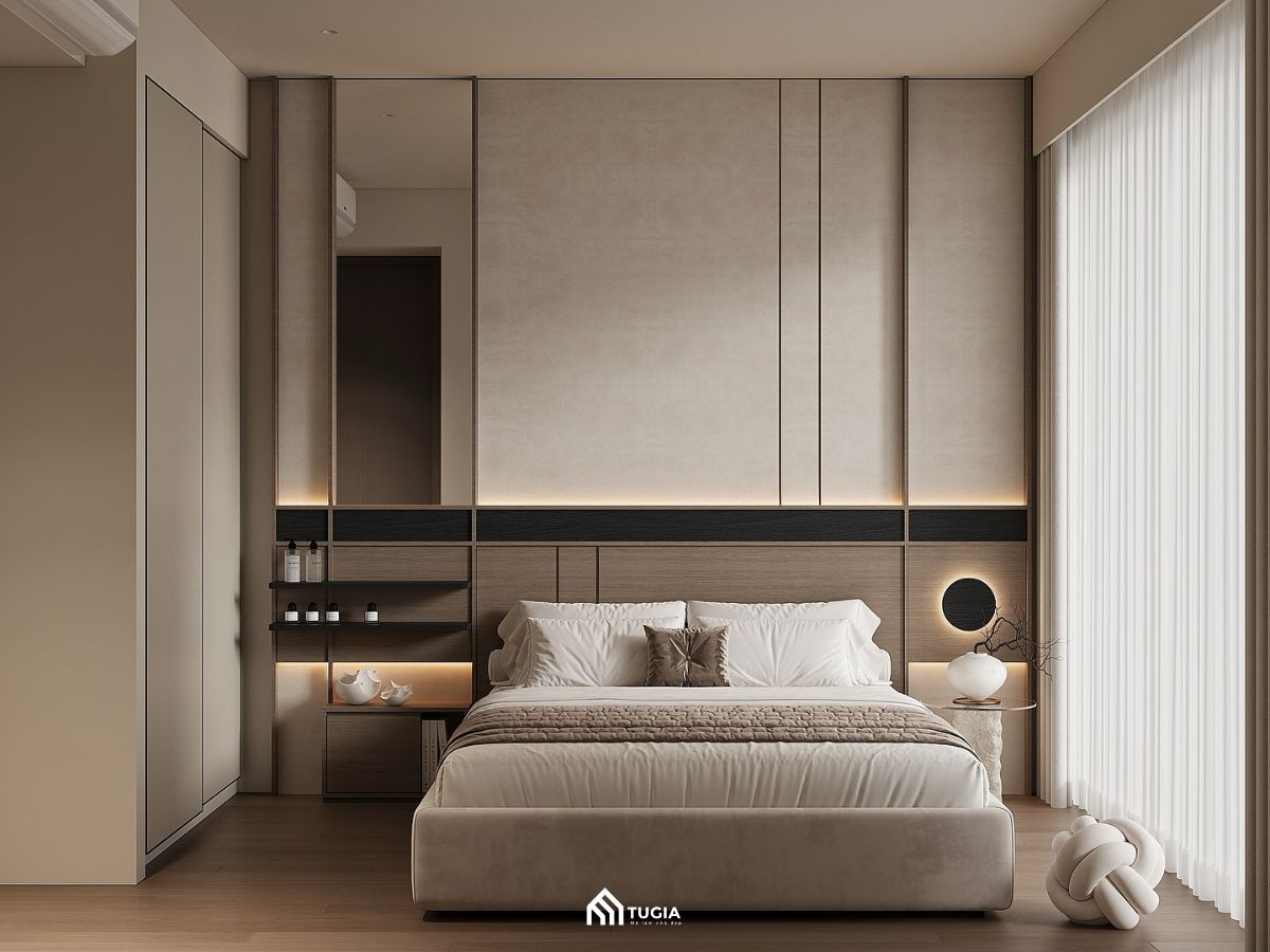 Phòng ngủ phong cách Wabi Sabi