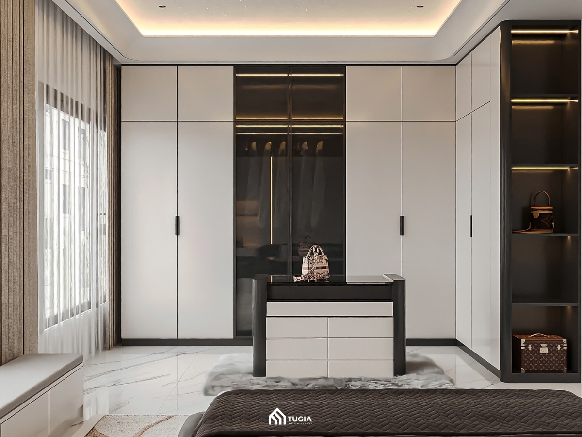 Thiết kế nội thất chung cư 80m2 2PN tại The Sun Mễ Trì