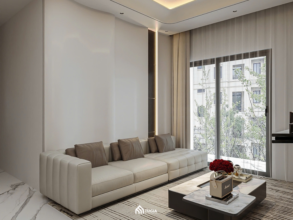 Thiết kế nội thất chung cư 80m2 2PN tại The Sun Mễ Trì