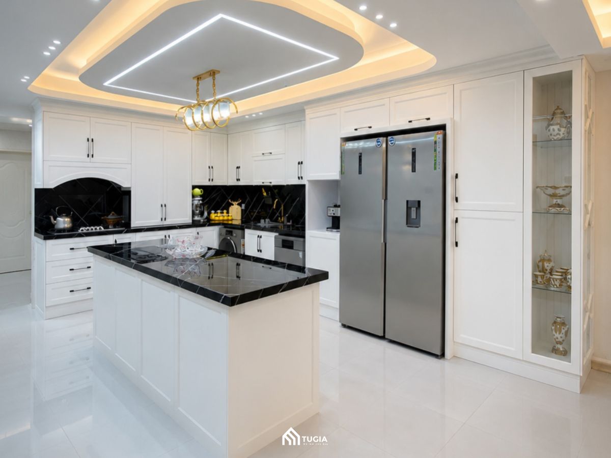 Thiết kế phòng bếp Tân cổ điển