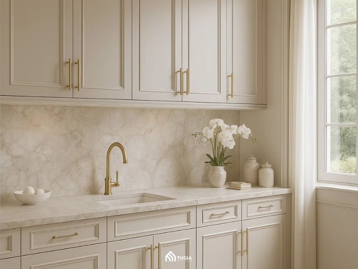 Thiết kế phòng bếp Tân cổ điển