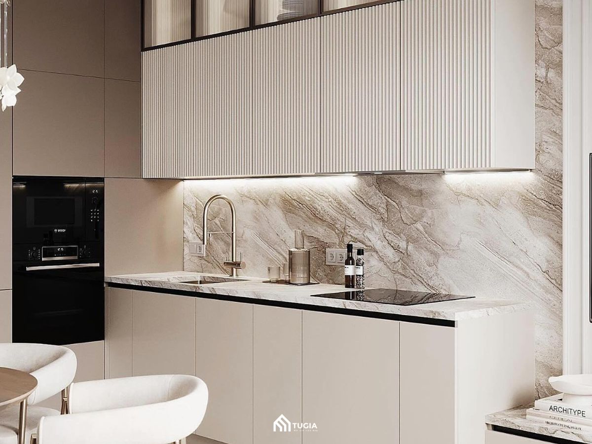 Thiết kế phòng bếp Tân cổ điển