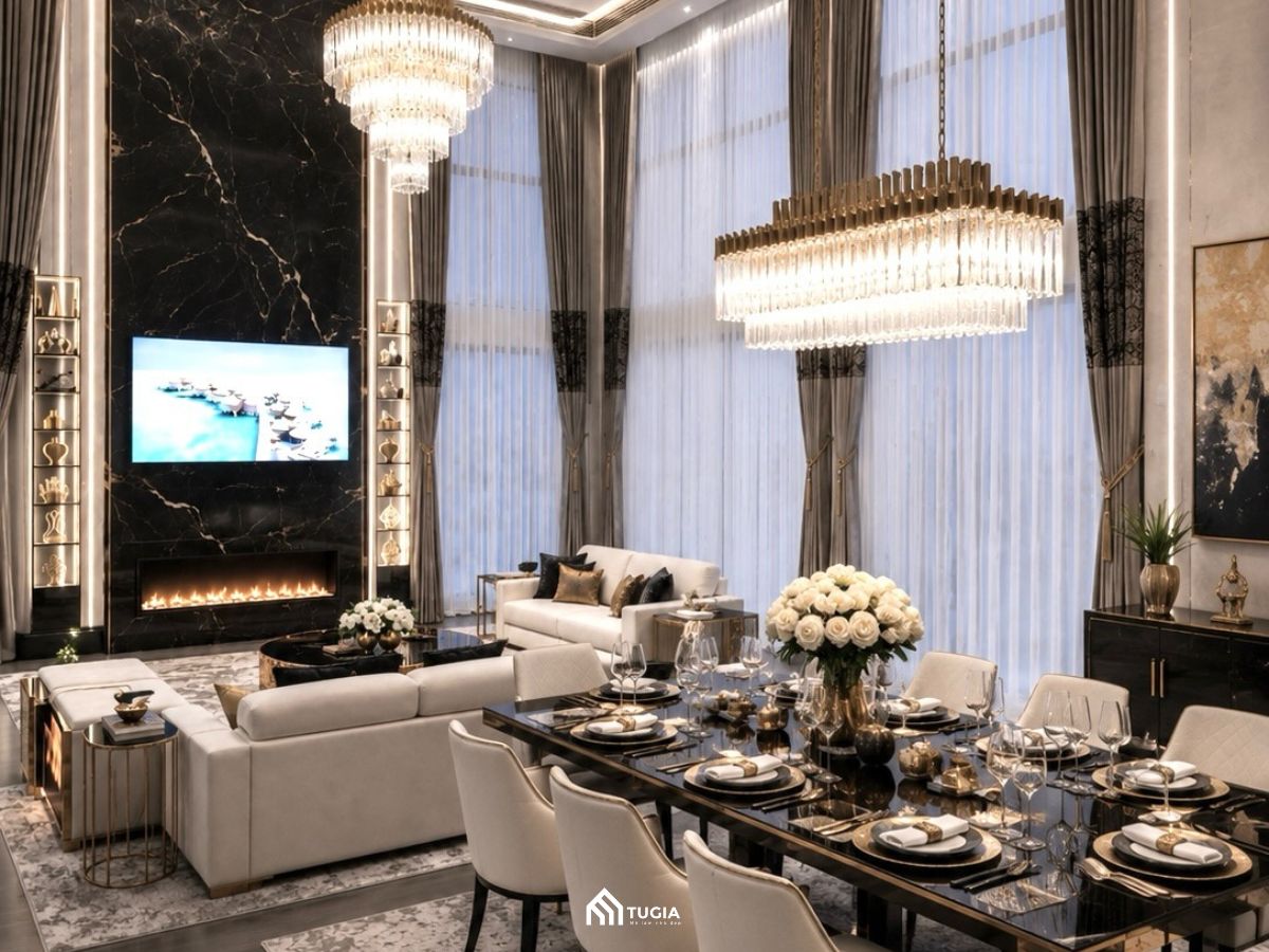 Thiết kế phòng khách Morden-Luxury