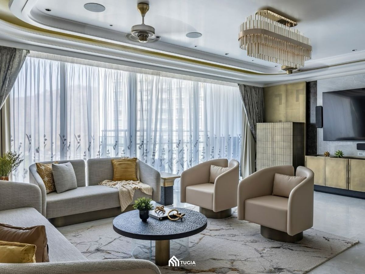 Thiết kế phòng khách Morden-Luxury