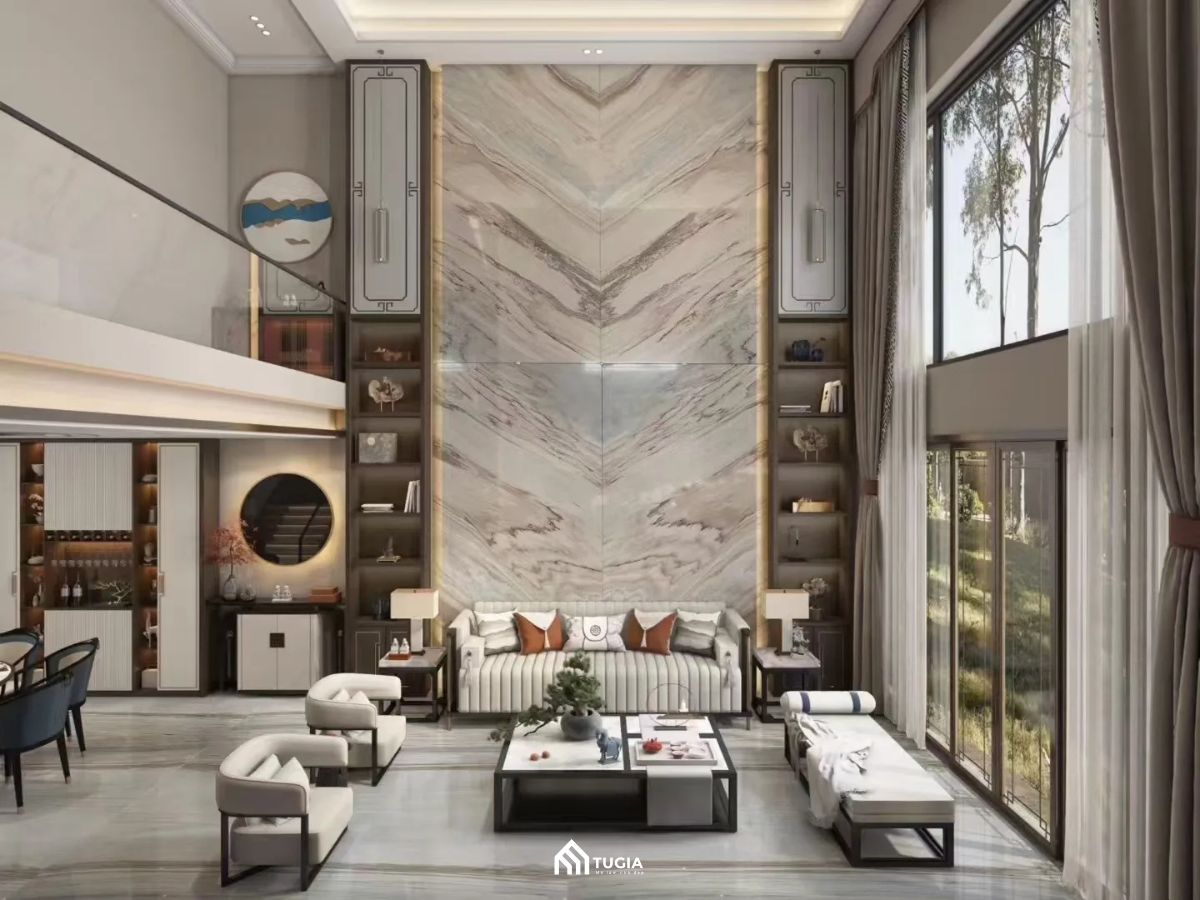 Thiết kế phòng khách Morden Luxury