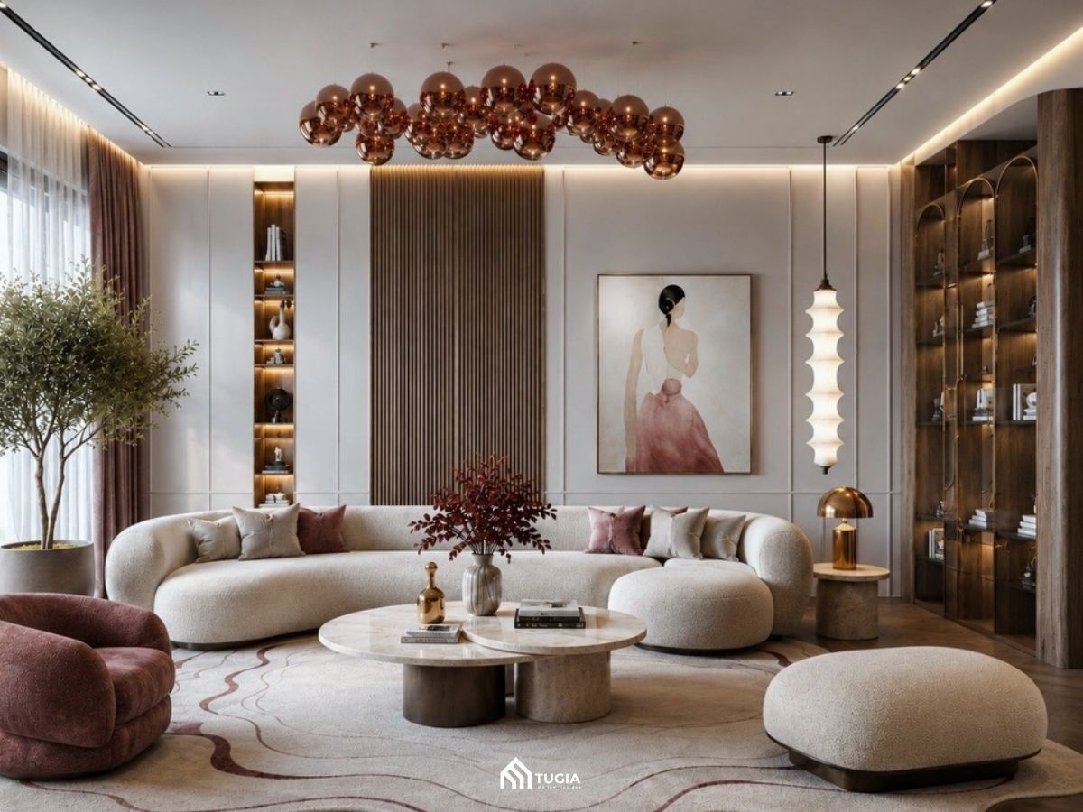 Thiết kế phòng khách Modern Luxury