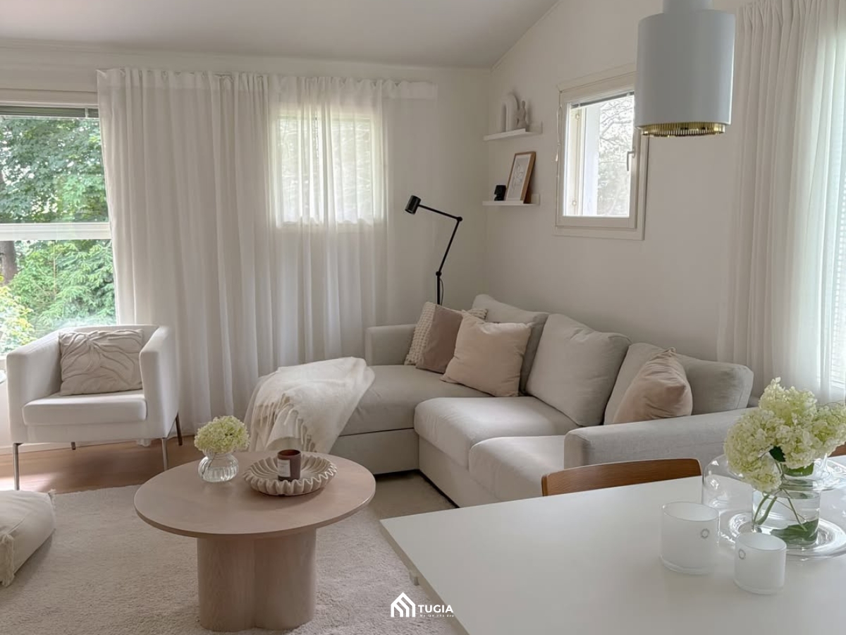 Thiết kế phòng khách phong cách Bắc Âu