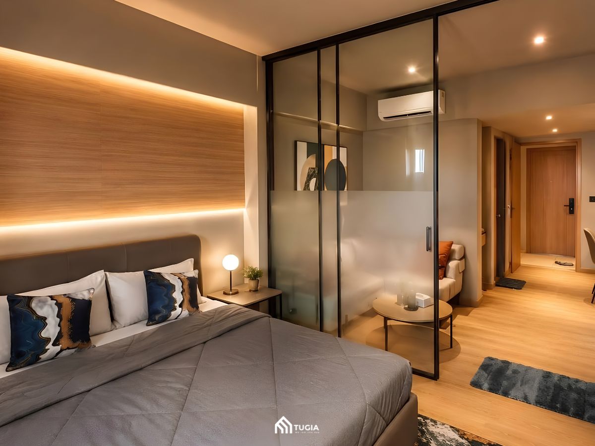 Phòng khách kết hợp phòng ngủ