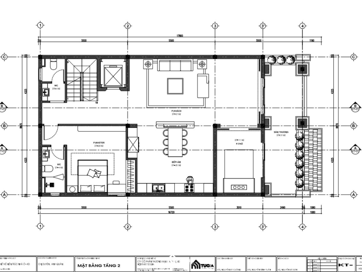 Thiết kế nội thất nhà phố 3 tầng
