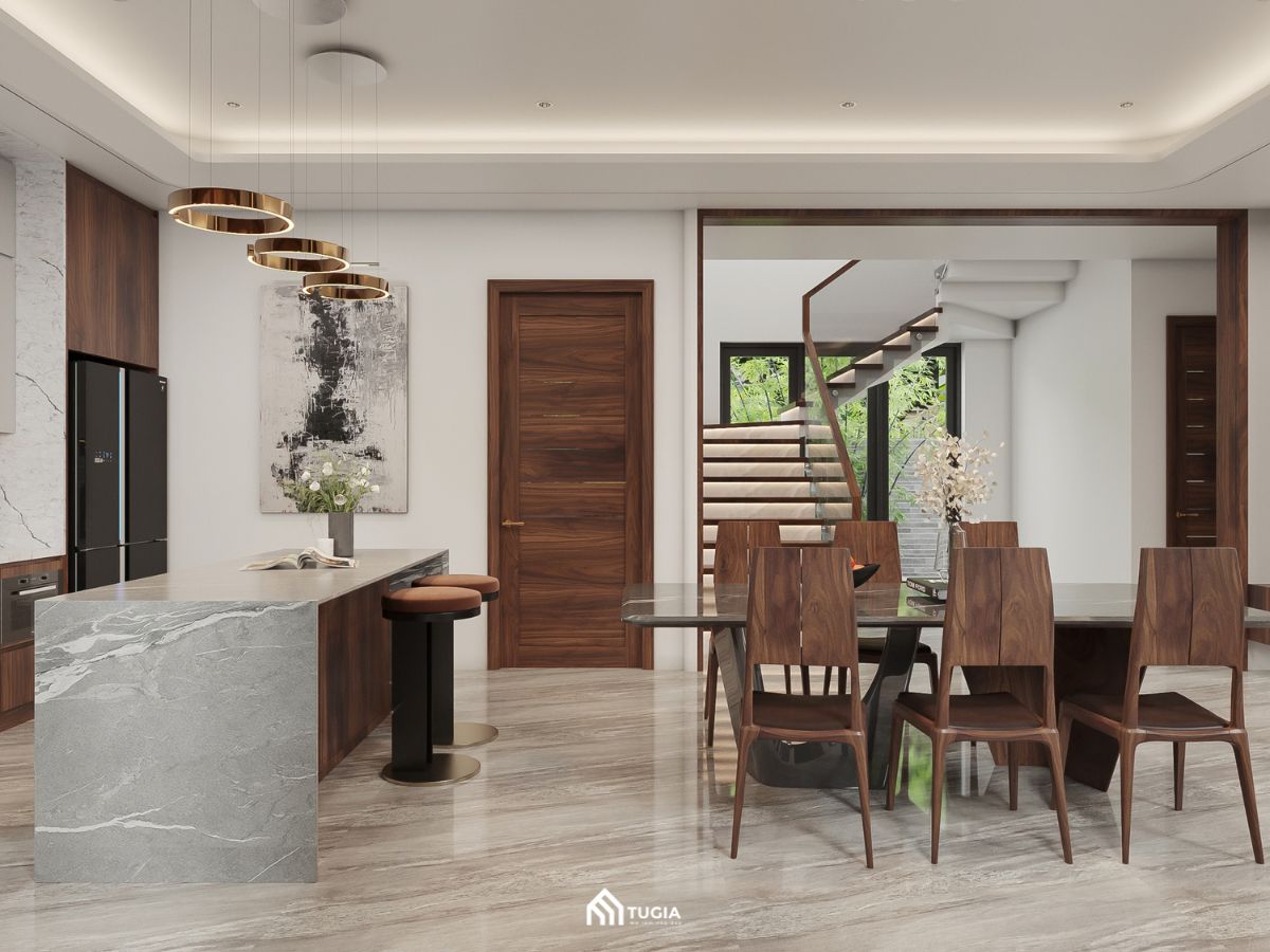 Thiết kế nội thất nhà phố 4 tầng