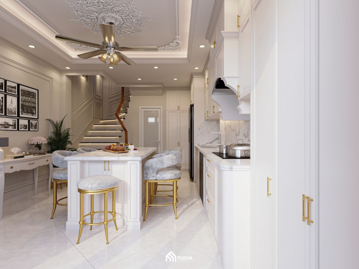 Thiết kế nội thất nhà phố 4 tầng