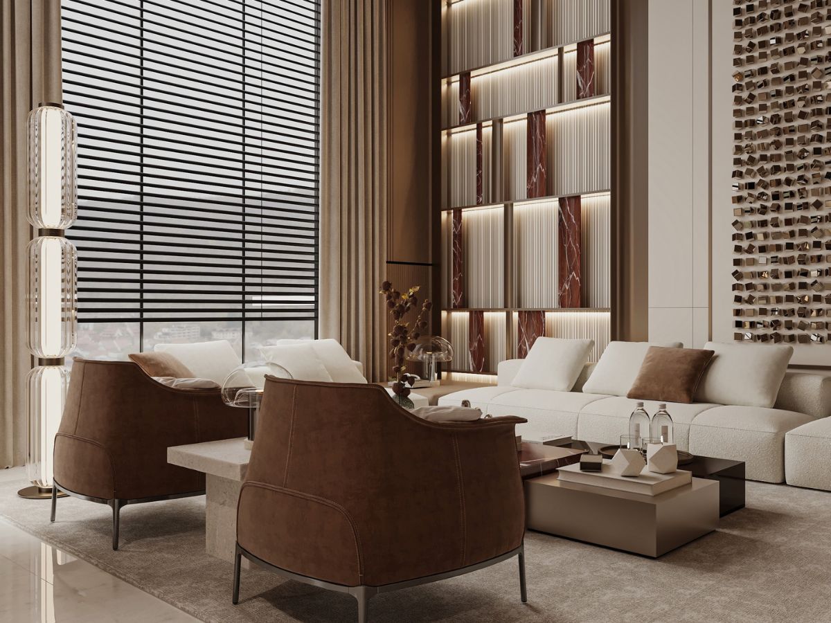 Thiết kế phòng khách 12m2