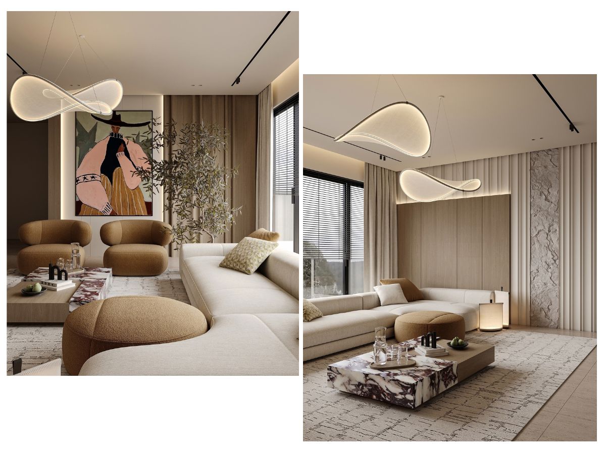 Thiết kế phòng khách 12m2