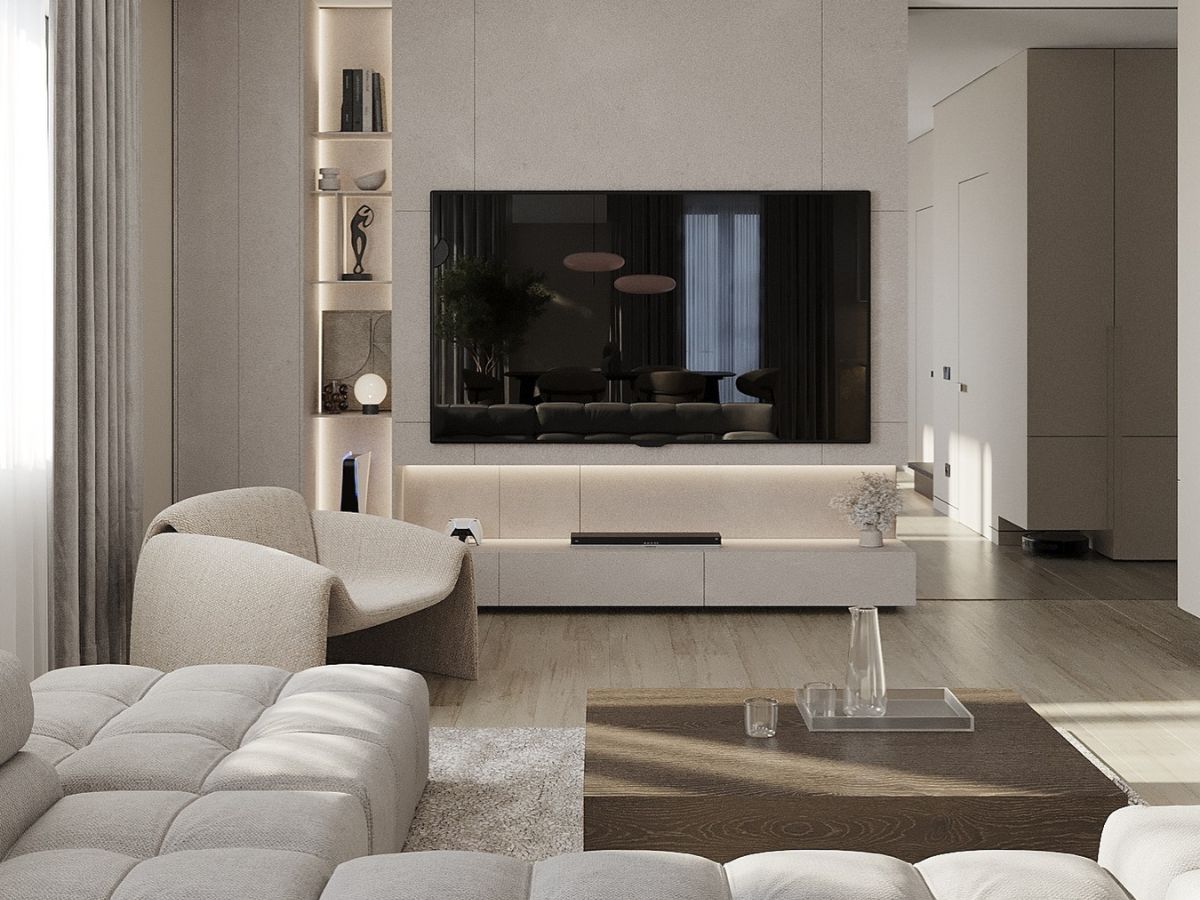 Thiết kế phòng khách 12m2
