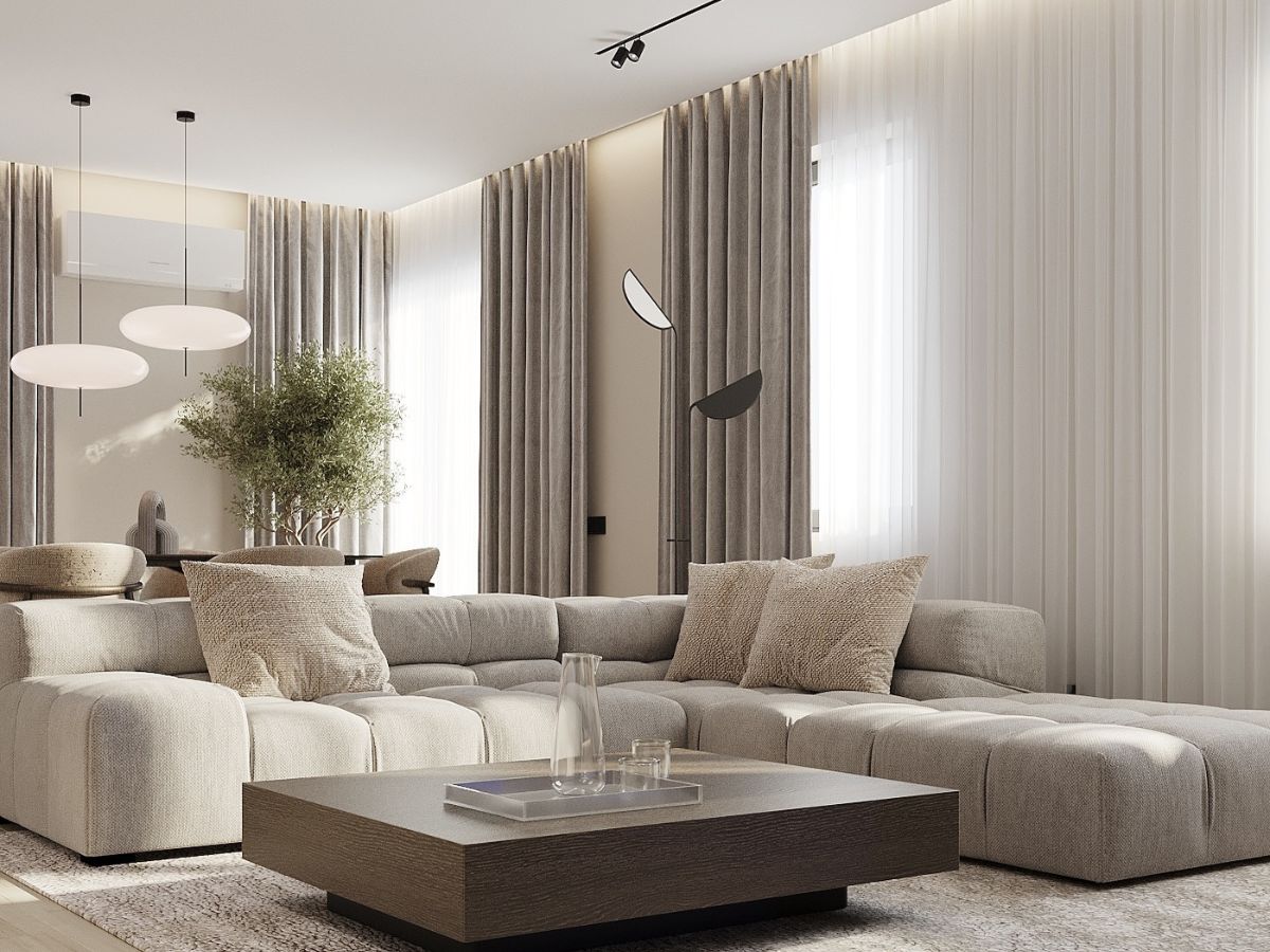 Thiết kế phòng khách 12m2