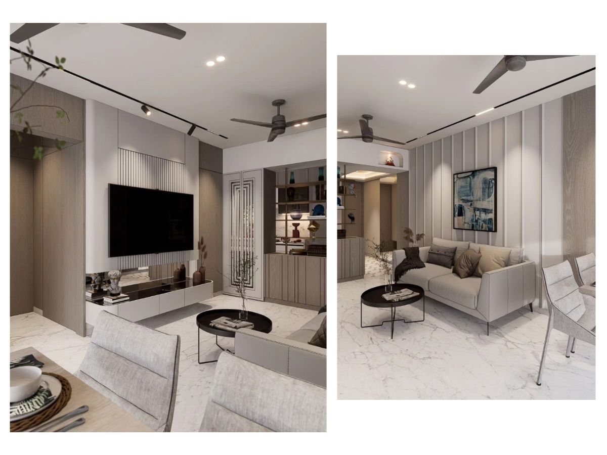Thiết kế phòng khách 20m2