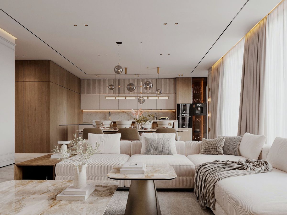 Thiết kế phòng khách 20m2