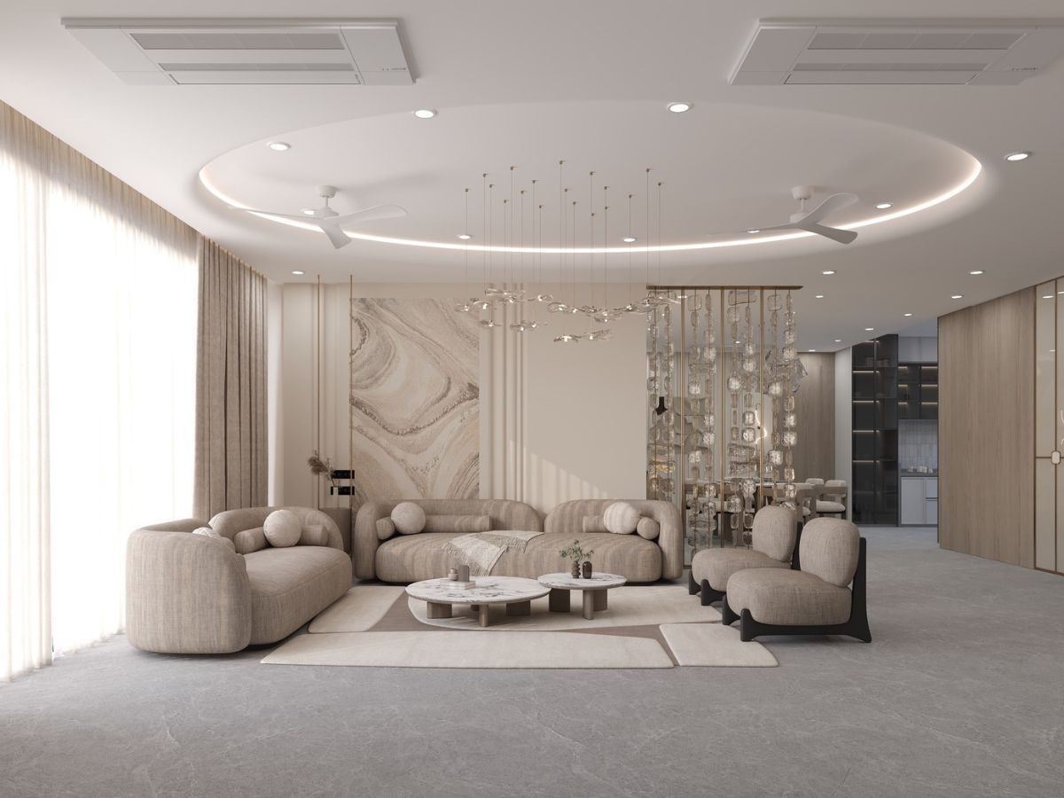 Thiết kế phòng khách 50m2