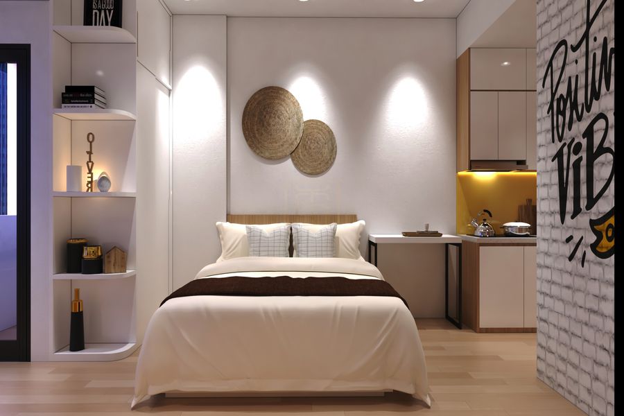 Những loại đèn ngủ đơn giản có ánh sáng vàng thiết kế theo dạng để bàn hoặc treo tường vừa mang lại tính thẩm mỹ lại tạo cảm giác ấm cúng