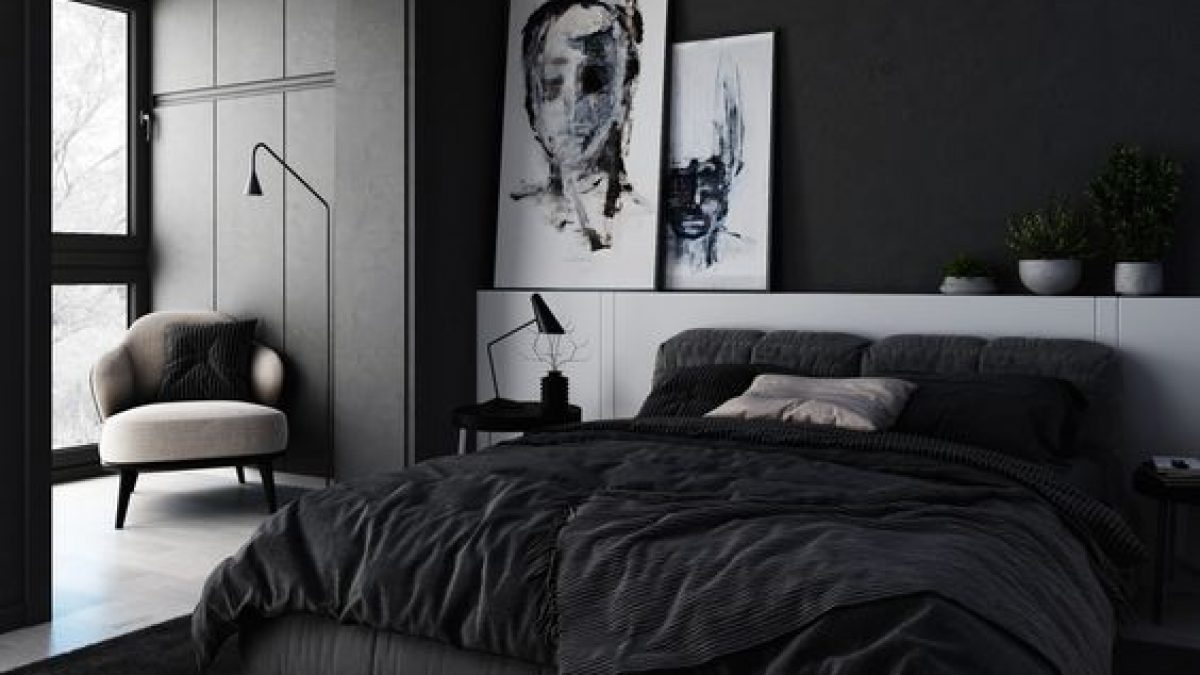 Cách sử dụng màu đen trong nội thất phòng ngủ