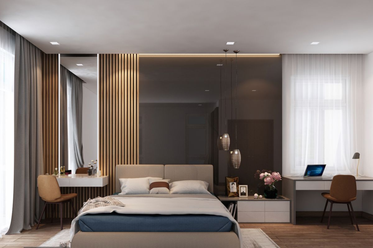 99 Mẫu thiết kế phòng ngủ master sang trọng hiện đại nhất 2021