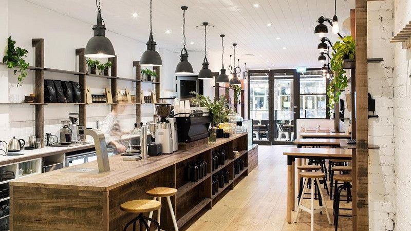 Thiết kế nội thất quán cafe theo phong cách nhẹ nhàng tinh tế