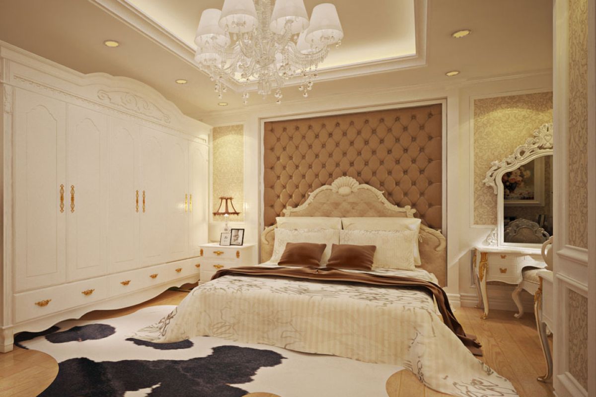Mẫu phòng ngủ với thiết kế cổ điển sang trọng, cao cấp