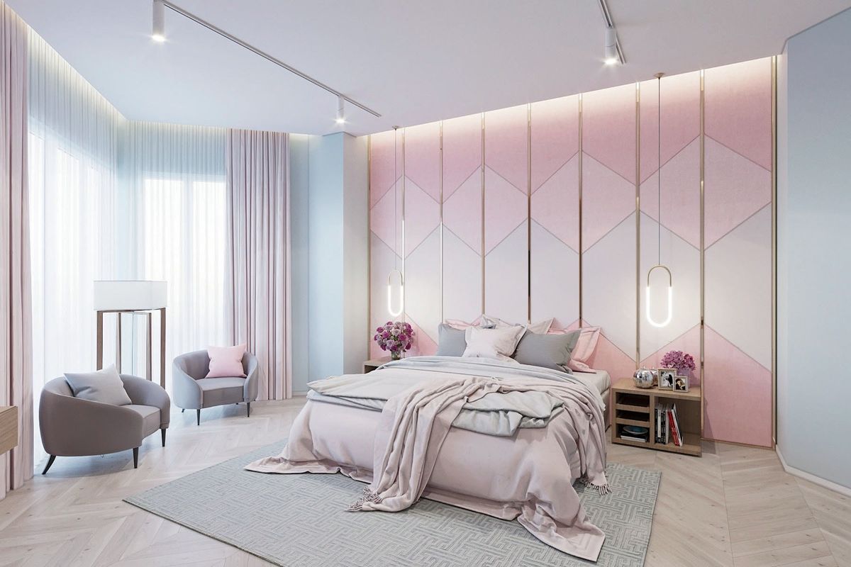 Không gian tinh tế ấn tượng với cách sử dụng nội thất kết hợp màu sắc tạo nên không gian nghỉ ngơi mềm mại tiện nghi nhất